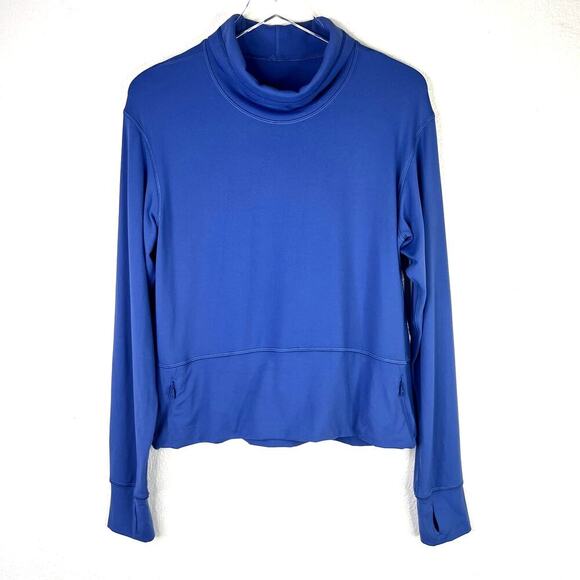 Lululemon Ready to Rulu Pullover Long Sleeve Funnel Neck 6 Stretch Soft Blue - Picture 2 of 7